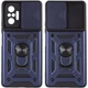 Ударопрочный чехол Camshield Serge Ring for Magnet для Xiaomi Redmi Note 10 Pro / 10 Pro Max (Синий) - изображение 1
