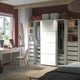 Гардероб ІКЕА PAX / MEHAMN 250х66х201 см 2 сторінки білого кольору (s49433196) - изображение 3