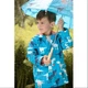 Плащ , що змінює колір Hatley Giant T-Rex 7A синій 122см (S23GTK1336) - изображение 4