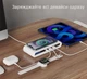 Бездротова зарядна станція з USB розʼємами та RGB підсвіткою - зображення 4