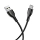 Кабель BOROFONE BX51 Triumph Type-C 1m 3A Black - изображение 2