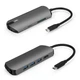 Концентратор Remax RU-U50 Wosan Docking Station кабель USB Type-C OTG, оснащений SD та microSD, 3 портами USB 3.0 та 1 портом типу C довжина 25 см - зображення 3