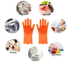 Хозяйственные силиконовые перчатки для уборки и мытья посуды Better Glove Оранжевый (KG-8767) - изображение 2