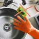 Хозяйственные силиконовые перчатки для уборки и мытья посуды Better Glove Оранжевый (KG-8767) - изображение 4