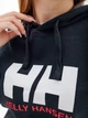 Женское Худи HELLY HANSEN W HH LOGO HOODIE Синий L (7d33978-597 L) - изображение 2