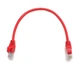 Патч-корд 0,25 м, UTP, cat.5e, RJ45, мідь, червоний CORD-0.25M-RED - изображение 1