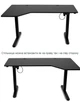 Регульований стіл Barsky StandUp Corner 1450x850 мм Black (BSTc-01) - зображення 1