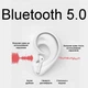 Бездротові сенсорні навушники Bluetooth i12 TWS білі - зображення 5