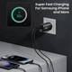 Сетевое зарядное устройство Asometech GaN 65W 1USB+2Type-C Fast Charger Black - изображение 7