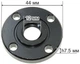 Гайка фланець болгарки УШМ D28011 DeWalt 622613-02 (d12*44/h7,5 мм), арт.bol763 - зображення 3