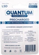 Набір акумуляторів Quantum Ni-MH із низьким саморозрядом (LSD) AA 2600 мА/год 2 шт (0746020702349) - зображення 4