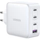 Зарядний пристрій Ugreen Nexode USB-A+3*USB-C 100W GaN Te ch Fast White (CD226/15337) - зображення 1