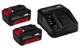 Аккумулятор и зарядное устройство Einhell Starter-Kit Power-X-Change 18V 2x3.0Ач - изображение 1