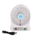 Вентилятор настольный аккумуляторный 18650 USB диаметр 10см Portable Fan Mini белый - изображение 2