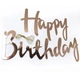 Гірлянда паперова прописна для дня народження рожеве золото Happy Birthday 1.5 м - зображення 2