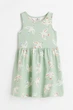 Платье светло-зеленое Птицы H&M 134-140см (400092786) - изображение 1