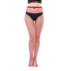 Колготки в среднюю сетку красные One Size - изображение 1