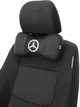 Подушка підголівник EKKOSEAT в машину - трисекційна, чорна. Mercedes-Benz - зображення 1
