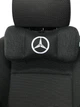 Подушка підголівник EKKOSEAT в машину - трисекційна, чорна. Mercedes-Benz - зображення 2