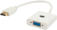 Adapter Savio CL-27/B HDMI-VGA (SAVKABELCL-27/B WOREK) - obraz 1