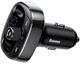 FM трансмиттер Bluetooth модулятор Baseus S-09 2USB CCALL-TM01&nbsp;адаптер зарядное устройство Черный - изображение 3