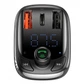 FM трансмиттер Baseus Lokomotive S-13 CCTM-B01 модулятор Bluetooth 2 USB 1 Type-C Черный - изображение 3