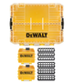 Футляр для бит системы TSTAK Tough Case М DeWALT с футляром 25 мм х25 шт-2 шт., кассета для бит 7х25 мм.-3 шт., кассета для бит 7х57 мм.-3 шт. DT70803 - изображение 3