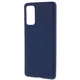 Силиконовый (TPU) чехол Deexe Matte Case для Samsung Galaxy S20 FE (G780) - Dark Blue - изображение 2