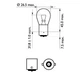 Автомобiльна лампа: 12 [В] (к-кт 2 шт) P21W VisionPlus 21W цоколь BA15s Blister +60% світла Philips (12498VPB2) - зображення 3