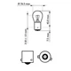Лампа розжарювання PR21W 12V 21W BAW15s (вир-во Philips) Philips (12088CP) - зображення 3