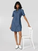 Платье-рубашка короткое летнее женское Colin's CL1062330DN02810 XS Scarlet Wash (8683197567444) - изображение 1