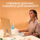 Мишка бездротова Logitech Lift for Mac Vertical Ergonomic (910-006477) White USB - изображение 2