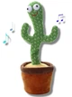 Танцующий кактус 120 песен Dancing Cactus повторение голоса + упаковка Зеленый с подсветкой(ICL44) - изображение 1
