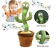 Танцующий кактус 120 песен Dancing Cactus повторение голоса + упаковка Зеленый с подсветкой(ICL44) - изображение 7
