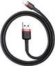 Кабель зарядки Baseus 0.5M 2.4A для Apple Lightning to USB для IOS устройств iPhone iPad Black+Red (50см) - изображение 1