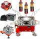 Портативна газова плита туристичний пальник примус Kovar + 3 балони 2200 W. - зображення 1