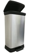 Контейнер для сміття з педаллю сріблястий Curver Deco Bin 50L - зображення 2