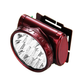 Налобный аккумуляторный LED фонарик Luxury YJ-1898 на 13 диодов с 2 режимами Red - изображение 2
