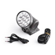 Налобный аккумуляторный LED фонарик Luxury YJ-1898 на 13 диодов с 2 режимами Black - изображение 3