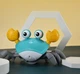 Интерактивная игрушка Краб со звуковыми, световыми эффектами и детектором препятствий 23х14 см, бирюзовый - изображение 4