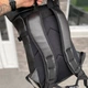 Рюкзак для города и путешествий Роллтоп черная экокожа Travel Bag black - изображение 7