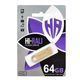 USB-флеш-накопитель Hi-Rali Shuttle Series 64GB металевий золотистий - изображение 1