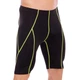 Шорты мужские компрессионные тайтсы Zelart 1502L размер L (46-48) Black-Green - изображение 2