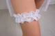 Подвязка свадебная кружевная на ножку с сердечком Felisiya Lingerie Белый 6-001-в/с - изображение 3