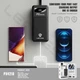 Зовнішній акумулятор повербанк power bank LENYES 40000mAh | 4USB/Type-C/Micro, QC/PD| Black - зображення 2
