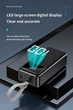 Зовнішній акумулятор повербанк power bank LENYES 40000mAh | 4USB/Type-C/Micro, QC/PD| Black - зображення 8