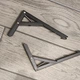 Складной держатель-консоль полок из нержавеющей стали ZUOGANG Fold Bracket F8 - 19.5cm (Slim) Черный (2 шт) - изображение 4