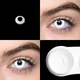 Линзы цветные без диоптрий белые Pure White + контейнер для хранения - изображение 3