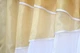 Кухонні штори VR-Textil № 091к з ламбрекеном і підв'язками золотистий з білим 270х170 см (50-866) - зображення 4
