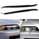 Вії на передні фари BMW 5 Series E39 1997-2003 S&T (чорний глянець) - изображение 1